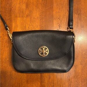 Tory Burch Black Leather Crossbody Bag
